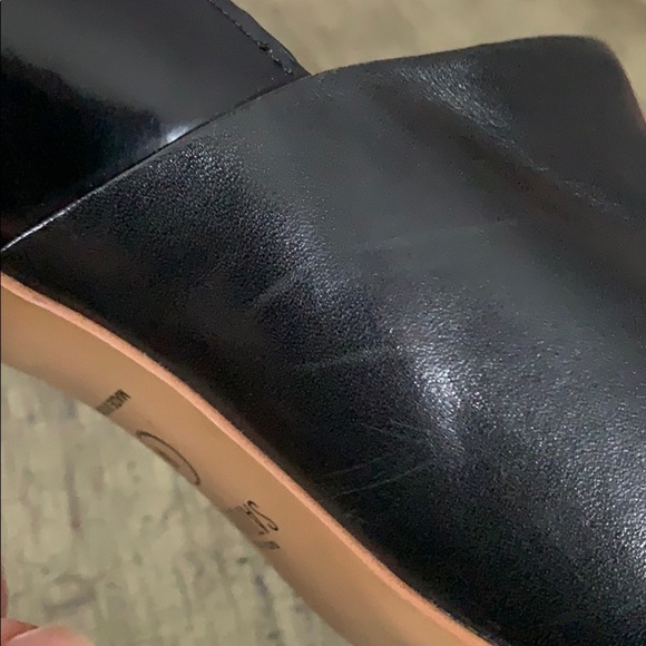 KATE SPADE SATURDAY Black Leather Block Heel Shoes - Picture 13 of 16